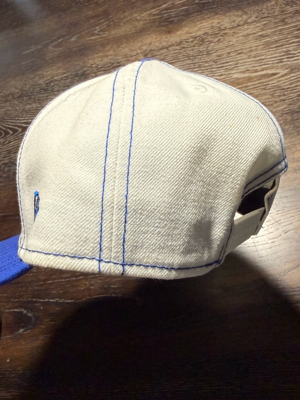 New Era Seattle Seahawks Two-Tone Blue & White Cap Snap Back Vintage - Picture 4 of 5